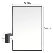 Load image into Gallery viewer, Black Alongi Bathroom/Vanity Mirror
