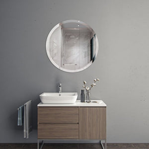 24" H x 24" W Alonso Beveled Bathroom Mirror 3258AH