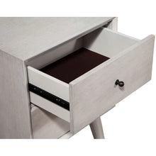 Load image into Gallery viewer, Flynn Mid Century Modern 2 Drawer Nightstand in Gray
