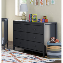 Load image into Gallery viewer, Gray Alpine 6 Drawer Double Dresser 1802AH
