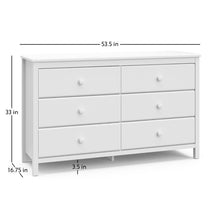 Load image into Gallery viewer, Alpine 6 Drawer Double Dresser MRM3843
