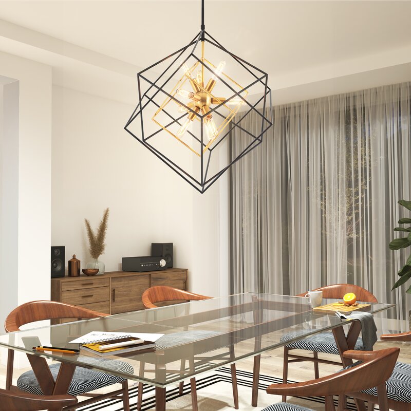 Alson 9 - Light Unique / Statement Geometric Chandelier 7005RR