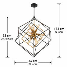 Load image into Gallery viewer, Alson 9 - Light Unique / Statement Geometric Chandelier 7005RR
