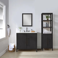 Load image into Gallery viewer, Alsup Solid Wood Freestanding Linen Cabinet
