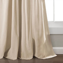 Load image into Gallery viewer, Altheria Cotton Blend Semi-Sheer Rod Pocket Curtain Panels 40x 108, set of 3 (3 BOXES)
