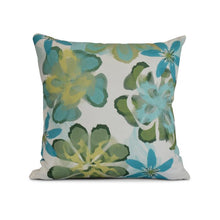 Load image into Gallery viewer, 16&quot; H x 16&quot; W x 3&quot; D Teal Altoona Outdoor Square Pillow #9736
