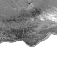 Load image into Gallery viewer, Aluminum Abstract Decorative Bowl in Silver
