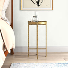 Load image into Gallery viewer, Alvis 25.8&#39;&#39; Tall Tray Top Cross Legs End Table
