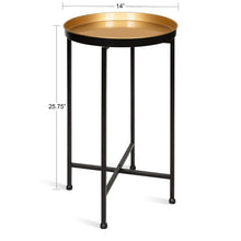 Load image into Gallery viewer, Alvis Tray Top Cross Legs End Table
