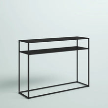 Load image into Gallery viewer, Black Alviva 42&#39;&#39; Steel Console Table
