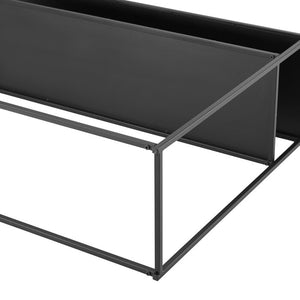 Black Alviva 42'' Steel Console Table