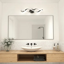 Load image into Gallery viewer, Alyea 1 - Light Dimmable LED Matte Black Vanity Light
