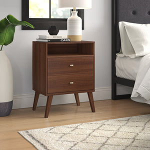 Cherry Alyssa 2 - Drawer Nightstand 1397AH