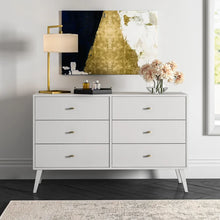 Load image into Gallery viewer, White Alyssa 6 Drawer 52.25&#39;&#39; W
