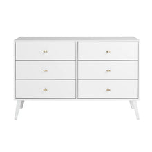 Load image into Gallery viewer, White Alyssa 6 Drawer 52.25&#39;&#39; W
