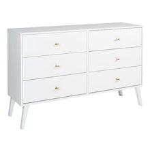 Load image into Gallery viewer, White Alyssa 6 Drawer 52.25&#39;&#39; W
