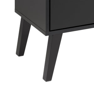 Black Alyssa 7 - Drawer Dresser, 52.5"W
