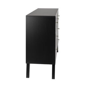 Black Alyssa 7 - Drawer Dresser, 52.5"W