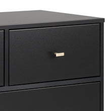 Load image into Gallery viewer, Black Alyssa 7 - Drawer Dresser, 52.5&quot;W
