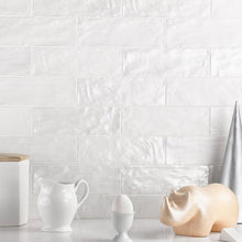 Load image into Gallery viewer, White Amagansett 2.55&quot; x 7.87&quot; Ceramic Subway Wall Tile

