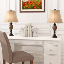 Load image into Gallery viewer, 25&quot;  Amagon Resin Table Lamp (Set of 2)

