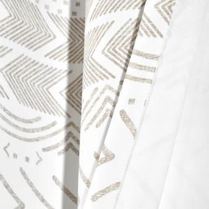 Amalfi Geometric Room Darkening Thermal Grommet Curtain Panels 52 x 84 (Set of 2)