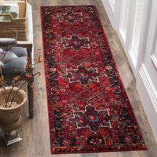 Load image into Gallery viewer, Amaniya Southwestern Area Rug in Red 2&#39;3&quot; x 8&#39;
