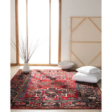 Load image into Gallery viewer, Amaniya Southwestern Area Rug in Red, Rectangle 6&#39;7&quot; x 9&#39;
