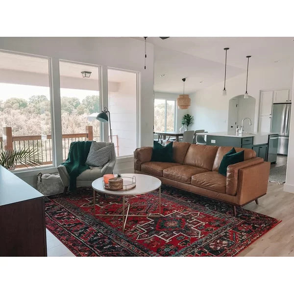 Amaniya Southwestern Area Rug in Red 2'2