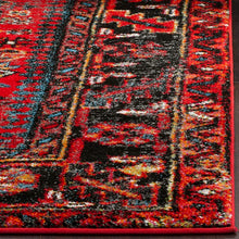 Load image into Gallery viewer, Amaniya Southwestern Area Rug in Red, Rectangle 6&#39;7&quot; x 9&#39;
