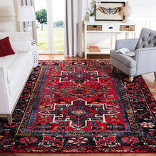 Load image into Gallery viewer, Amaniya Southwestern Area Rug in Red, Rectangle 6&#39;7&quot; x 9&#39;
