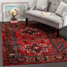 Load image into Gallery viewer, Amaniya Southwestern Area Rug in Red, Rectangle 6&#39;7&quot; x 9&#39;
