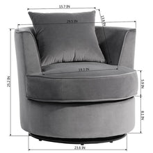 Load image into Gallery viewer, Amaryss 29.5&#39;&#39; Wide Tufted Swivel Armchair 7387RR

