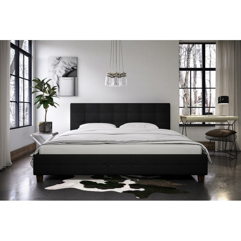 Amherst Tufted Upholstered Low Profile Platform QUEEN Bed 6587RR