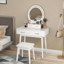 Load image into Gallery viewer, Ami Vanity Set with Stool and Mirror
