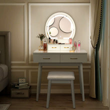 Load image into Gallery viewer, Ami Vanity Set with Stool and Mirror
