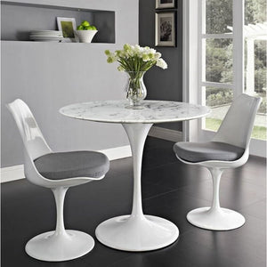 32" W x 32" L Amina Pedestal Dining Table 5849RR (3 boxes)