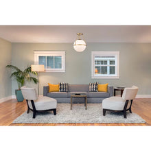 Load image into Gallery viewer, Amirah 1 - Light 13.25&#39;&#39; Simple Globe Semi Flush Mount
