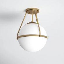 Load image into Gallery viewer, Amirah 1 - Light 13.25&#39;&#39; Simple Globe Semi Flush Mount
