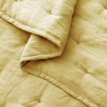 Load image into Gallery viewer, Queen Quilt + 2 Standard Shams Yellow Amriel Microfiber Reversible Modern &amp; Contemporary Quilt Set
