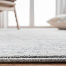 Load image into Gallery viewer, Amyrose Oriental Area Rug in Light Gray/Ivory Runner
