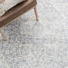 Load image into Gallery viewer, Amyrose Power Loom Performance Gray/Ivory Rug, Runner 2&#39; x 14&#39;

