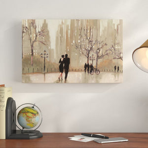 30" H x 47" W x 2" D An Evening Out Neutral by Julia Purinton - Wrapped Canvas Painting