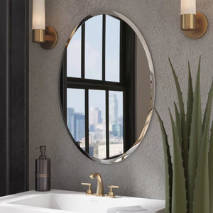36" H x 24" W Anaelle Modern & Contemporary Beveled Bathroom / Vanity Mirror