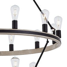 Load image into Gallery viewer, Anatoli 18 - Light Dimmable Wagon Wheel Chandelier
