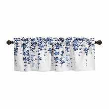 Load image into Gallery viewer, Anatoli Floral Tailored 52&#39;&#39; Window Valance in Navy Baby Blue
