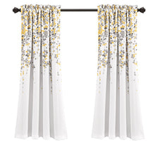 Load image into Gallery viewer, Anaxagoras Floral Room Darkening Thermal Rod Pocket Curtain Panels (Set of 2) GL1373
