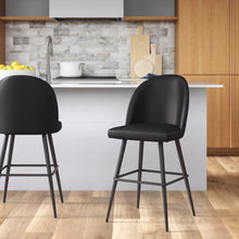 Load image into Gallery viewer, Andreano Commercial Grade Armless Stools with Contoured Backs (Set of 2)

