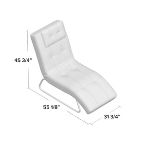 Andrew 45.8'' Long Reclining Single Chaise with Cushions 2180CDR