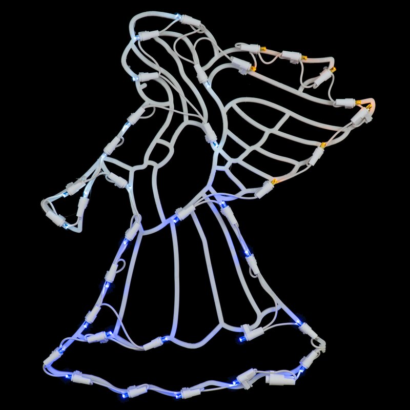 Angel with 35 Light LED Lighted Window Décor